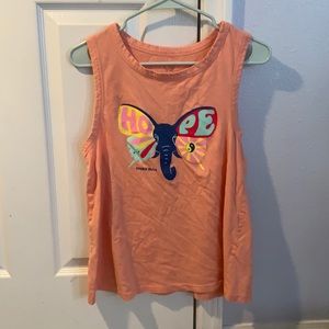 Ivory Ella “Hope” Elephant Tank Top (Color Peach, Size Women’s Medium)